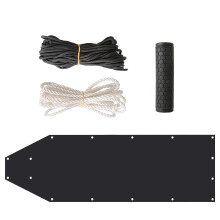 Deer Drag Sled Game Glide, Deer Cart Game Hauler with Handle 32.8FT Black Rope 16.1FT White Rope for Hauling Ice Deer Sled Fire Wood Ice Fishing