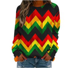 Black History Month Pullover Top Women Long Sleeve