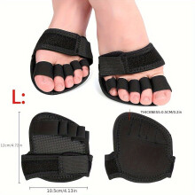 Adjustable 5-Toe Forefoot Cushion Pads - Foot Comfort Support & Metatarsal Support Breathable Fabric Insole for Running & Sports