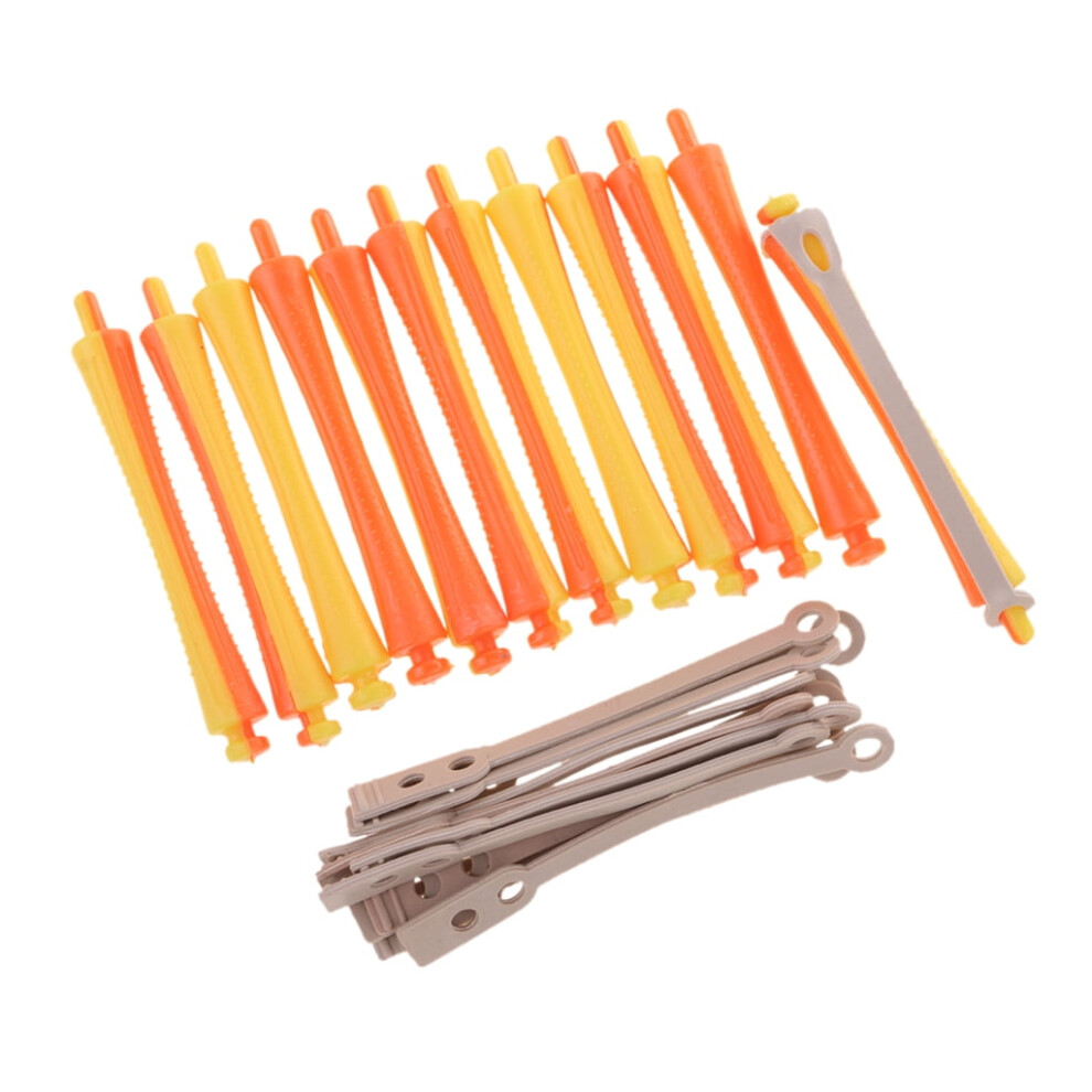 Lot of 12 Dozen Assorted Sized Perm Rods Hair Curler Rollers for Salon Girls Hair Styling Design, 1.6x9 cm