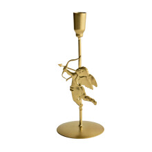 Metal Taper Candle Holders Cupid Design 2 Pack