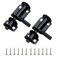 2Pcs Stainless Steel Sliding Latch Lock with Screws,Door Bolt Lock for Garden Gate,Bathroom,Bedroom Security