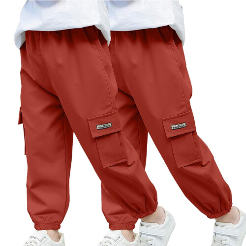 Παντελόνι Jogger Cargo 2 τεμάχια για αγόρια, γρήγορο στέγνωμα, παντελόνι πεζοπορίας, 1