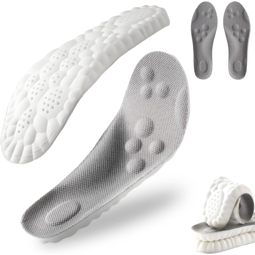 4D Shoe Cloud Insoles for Men & Women â Memory Foam, Trim-to-Fit, Breathable, Arch Support & Shock Absorption â Compatible with most shoes