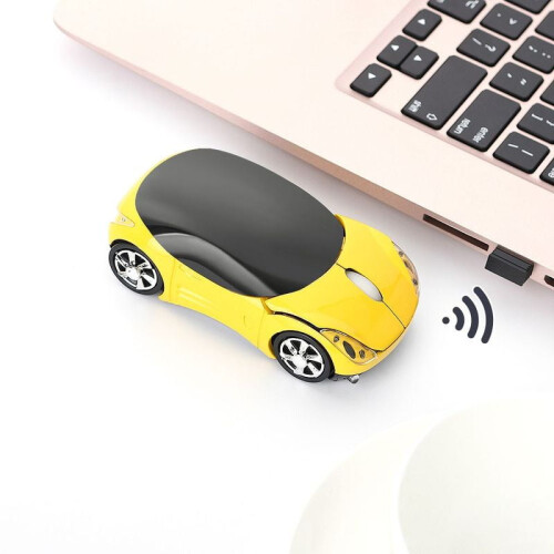 Computer Peripherals New Gaming LED Lighting USB Receiver 2.4GHz Mice Wireless Mouse 3D Car Shape For PC Laptop 1