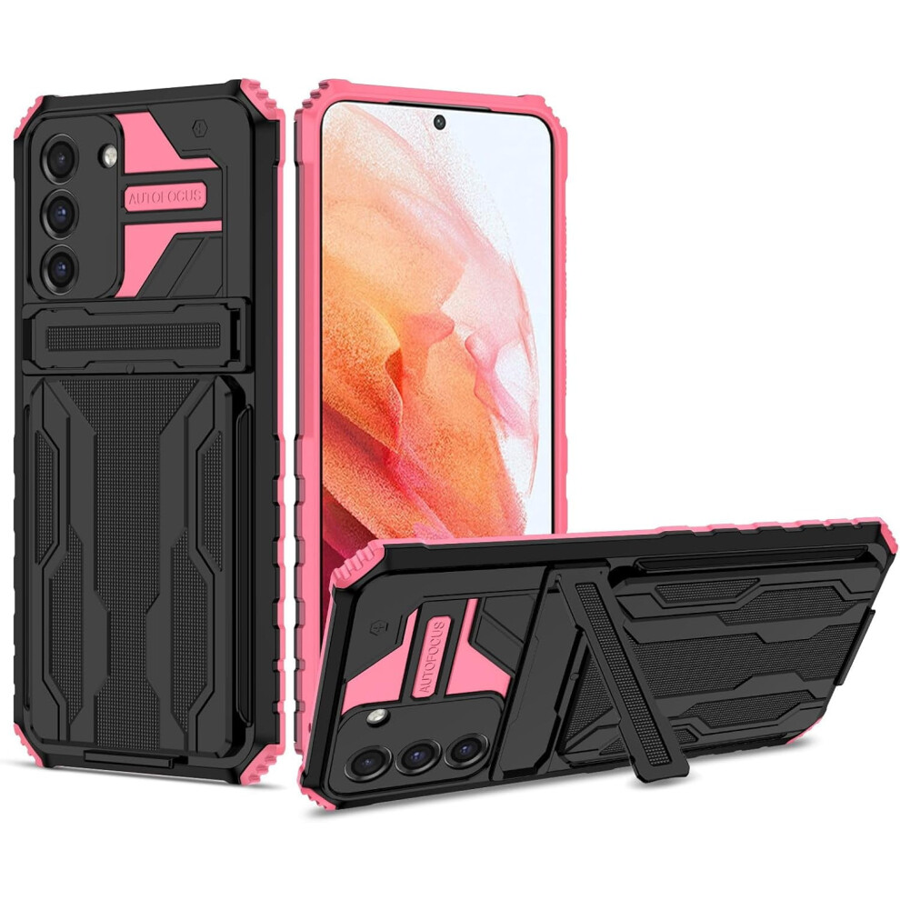 Samsung Galaxy S21 5G Case Dual-Layer With Kickstand Pink 9341593949781