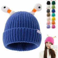 Winter Glowing Little Monster Knit Hat, New Monster Tentacle Knit Beanie for Parties and Winter Sports