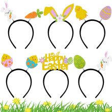 Serre-tête lapin de Pâques – Accessoire pour cheveux en papier coloré