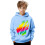 Kids Flame Hoodie Lightweight Pullover Sweatshirt Fire Print 1