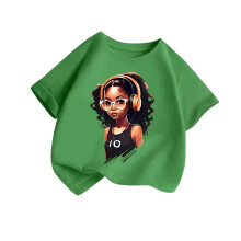 Girls Graphic Tees Short Sleeve Crewneck Oversized T Shirts Summer Clothes for Girls Green 8-10 Years