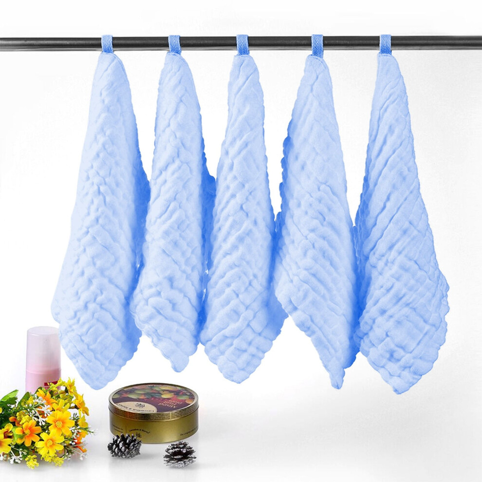 Giyblacko Pretty See Organic Cotton Baby Wipes Soft Newborn Baby Face Towel Natural Baby Muslin Washcloths And Towels For Sensitive Skin Set Of 5