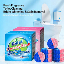 Toilet Cleaner Block (12 pcs, Pink) – Powerful Instant Bowl Cleaner for Toilets & Squatting Pans
