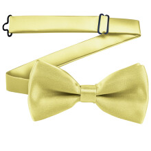 Bow Ties Solid Color Adjustable Bow Tie Collection for Kids and Boys Yellow Free Size