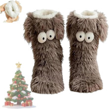 Women's Cozy Winter Slipper Socks with Fleece Lining and