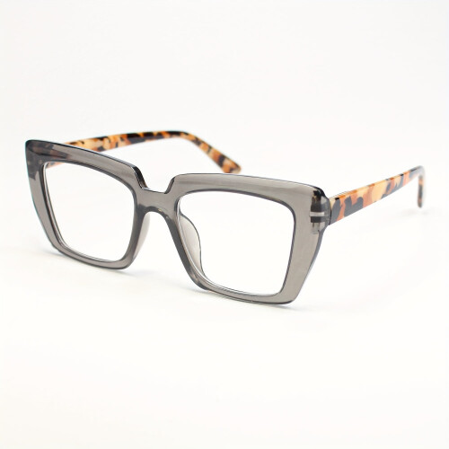 Retro-Lesebrille für Damen, quadratisch, +1,50, 1 Paar