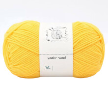 Hand-Knitted Yarn #2 Chicken Yellow, 1Pc=100G Hand Woven Cotton Yarn Soft Crochet Yarn for Hand Knitting Warm Sweater Sofa Cushion Scarf Diy