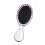 Mini Travel Detangler Paddle Brush Purple Silver 1