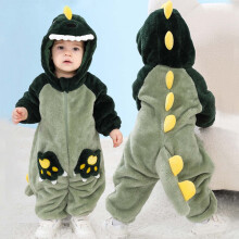 Toddler Dinosaur Hooded Romper Jumpsuit for Halloween