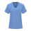 Women's Solid Blue Scrubs Set V-Neck Top and Ankle-Cuff 4