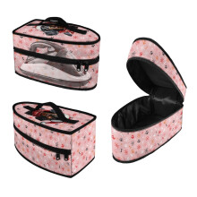 Dachshund Snowflake Pattern Dustproof Travel Home Iron Organizer (11.8x6.69x5.5 In) with Handle Easy Storage Cleaning, Bag Only