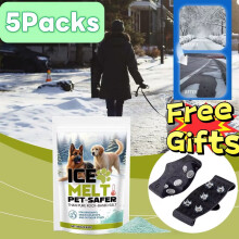 YOTQUSKI Ice Melt Pellets Pet & Plant Friendly 5PCS
