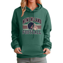 Distressed New England Football Vintage Style Hoodie Sweatshirt for Women – Retro Game Day Pullover