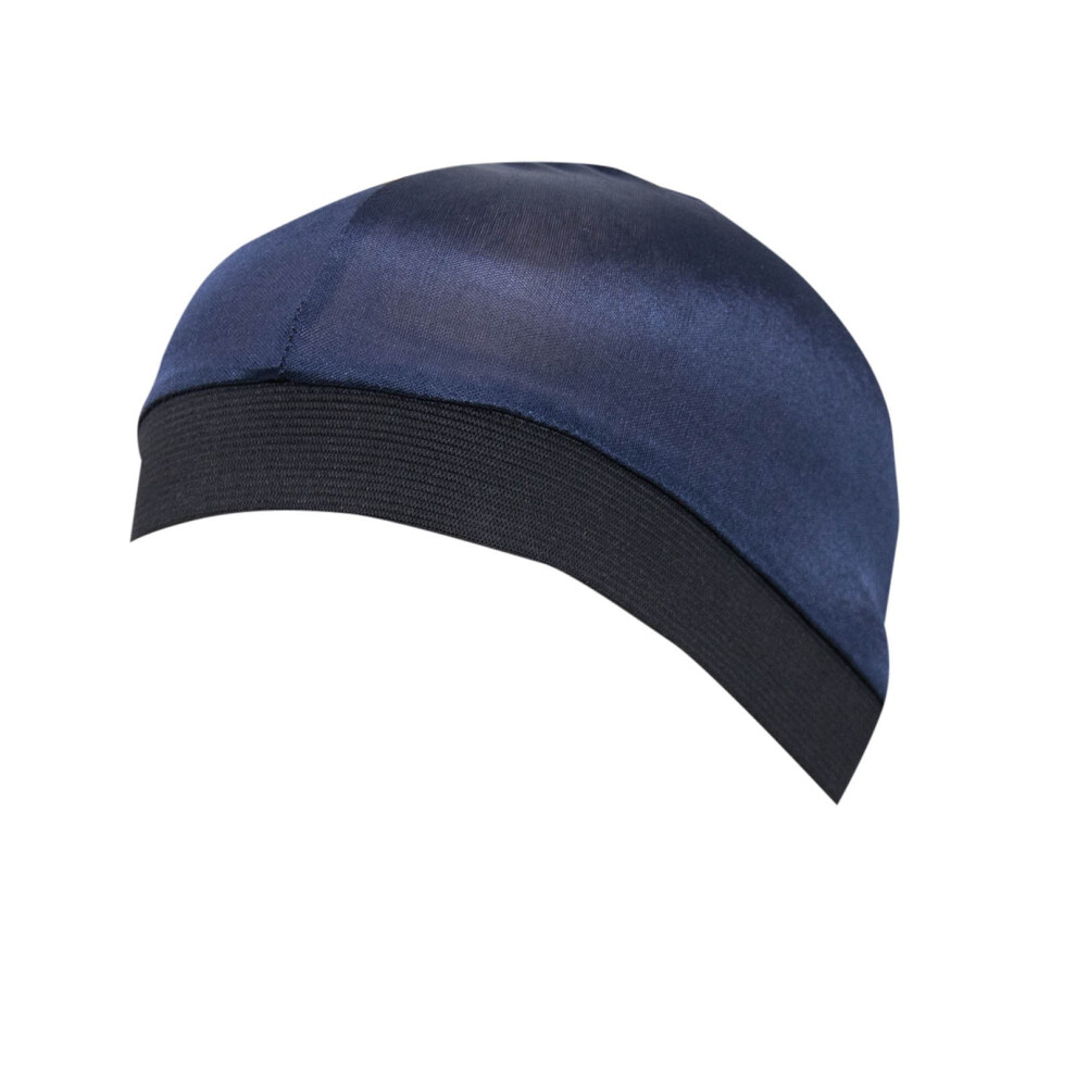 Silky Bonnet for Sleeping Extra Large Silky Hair Wrap Satin Lined Hair Bonnet Skull Caps for Curly Hair Navy Free Size