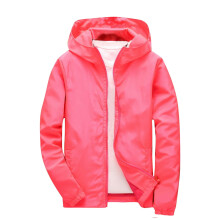 Boys Lightweight Waterproof Rain Jacket Windbreaker Casual Zip Up Jackets with Hood Pink 5-6 Years