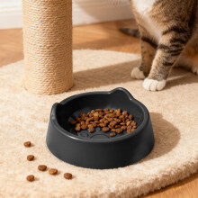 Cats Food Bowl Large Capacity Pet Food Bowl Cute Drinking Bowl for Cats to Protects The Neck