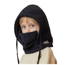 Kids Balaclava Ski Mask, Winter Face Mask for Boys Girls, Windproof Face Cover with Adjustable Drawstring