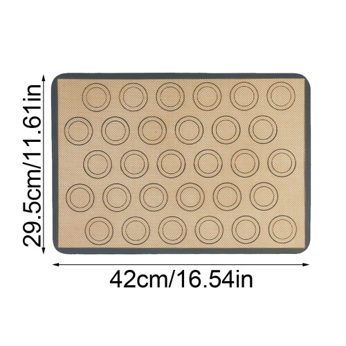 30 Baking Rings Nonstick Silicone Baking Mat Oven Liner for Pastry Bread Bun 2