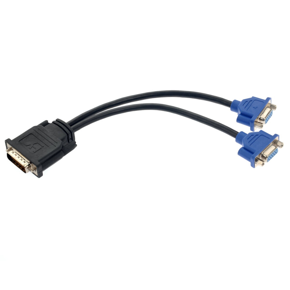 59 59Pin Male To Dual Vga Female Y Splitter Adapter Cable For Dual Monitor 1Set 9426043929039
