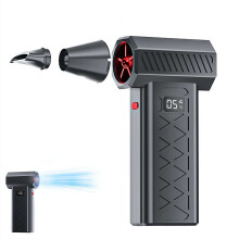 Cordless Mini Turbo Snow Blower, Handheld Leaf Blower, 6-Speed, LED Light, for Snow, Leaves & Drying