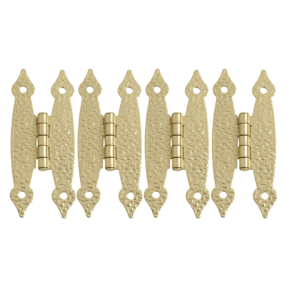 4 Pack 3.5 Inch Antique Iron H-Shaped Cabinet Hinges,Decorative Hardware For Cabinet Doors 9178400149603