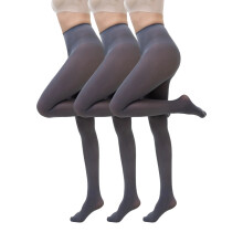 Plus Size Tights for Women, 3PC Candy-Colored Party Stockings – Dark Gray, Compatible with Holiday Outfits
