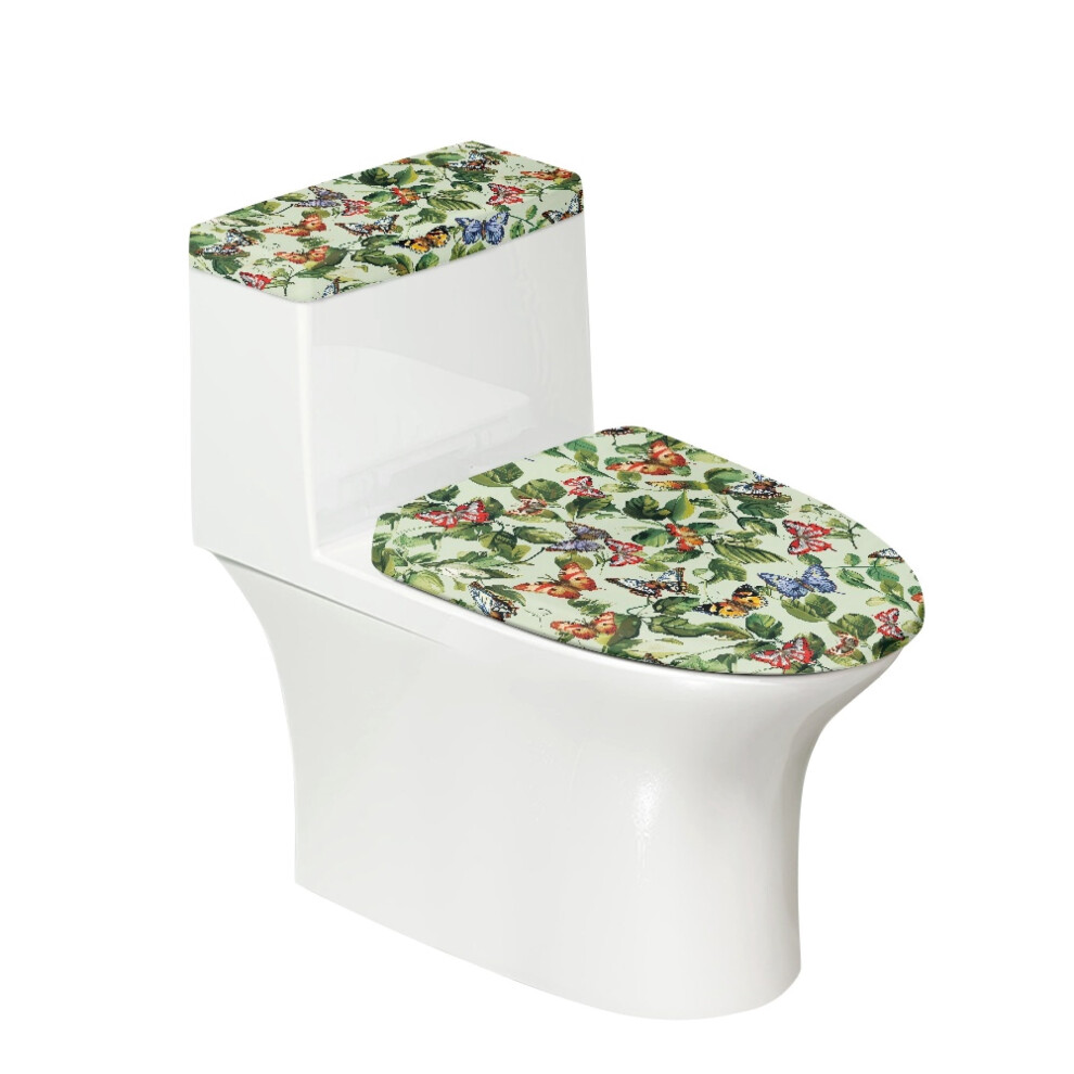 Butterfly Leaf Toilet Lid Cover Elastic Fabric U-Shaped 9101399796800