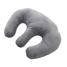 Breast Pillow for Massage Table, Hollow Cushion Pad Detachable Washable Cover Soft Massage Breast Bolster Pillow for Sleeping Gray