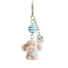 Flocked Animal Lanyard - Cute Plush Cat/Dog/Bunny Figure, for Work, School & Conventions for Keys, Name Tags & USB Drives R 1PC