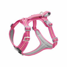 No-Pull Dog Harness for Extra Large Dogs, Adjustable, Reflective, Breathable, Padded Vest with 2 Leash Clips & Handle – Compatible with XL/D