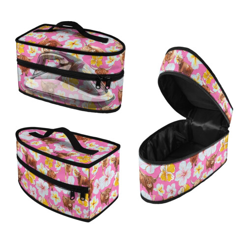 Garment Steamer Case Polyester Cow Floral Pattern