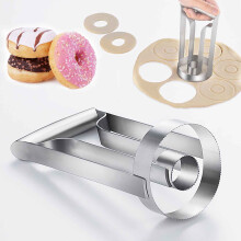 3.1" Stainless Steel Donut Cutter with Ergonomic Handle – Professional Baking Tool for Donuts, Bagels, Cookies & More
