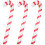 6 Pcs 87cm Christmas Inflation Walking Sticks Creative Stripe Pattern 1
