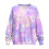 Γυναικείο φούτερ με στάμπα Tie Dye, με μακριά μανίκια, πουλόβερ με φαρδιά λαιμόκοψη 4