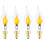 E12 LED flickering flame bulb 4-pack 1