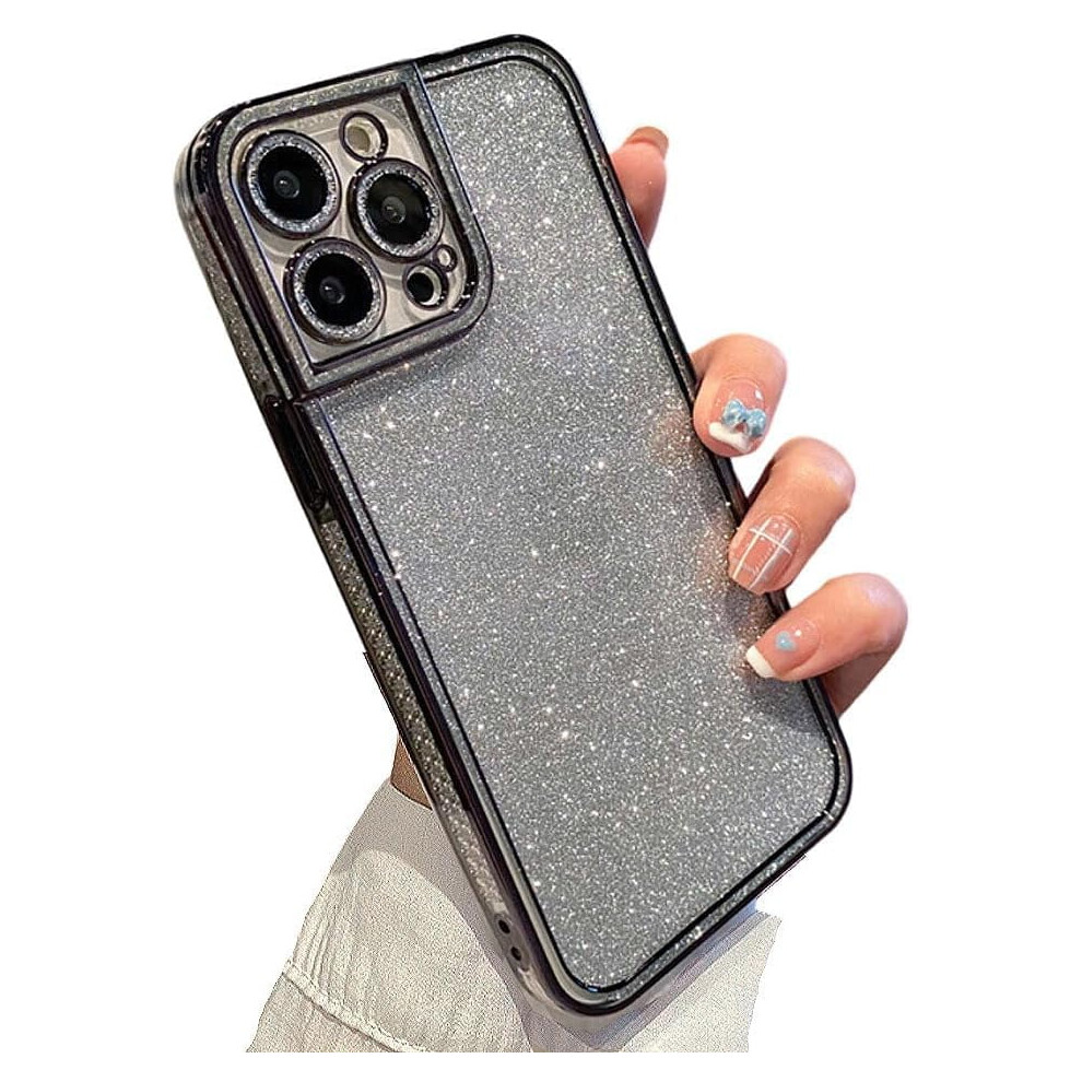 Iphone 13 Pro Electroplated Rhinestone Case With Black 9101399761563