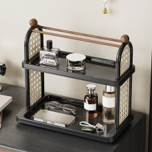 Coffee Mug Holder Stand, 3-Tier Countertop Mug Cup Holder Rack with Storage Base, Vintage Mug Holders for Kitchen, Black