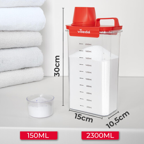 Vileda Vileda 37470 Detergent Box, Plastic, red 1