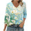 Top da donna a maniche a 3/4, camicie casual con scollo a V, magliette basic morbide, camicette da lavoro 1