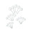 White Glitter Foam Balls Cake Decorations 20 Pieces 2