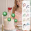 Black foam glitter cake decoration balls set 20 pcs 7
